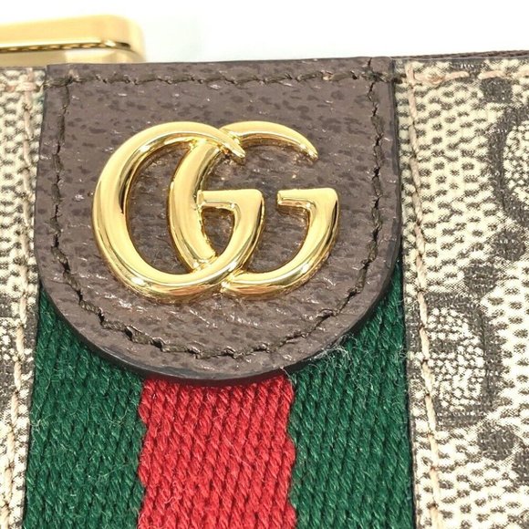 GUCCI GG Supreme Ofidia coin purse Wallet with key hook Key Case - Picture 4 of 14